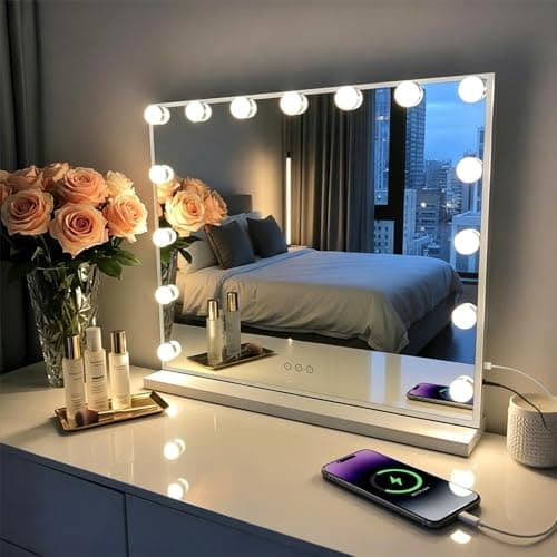 Impressions Vanity Hollywood Tri Tone LED Makeup Mirror with 360 Degree ...