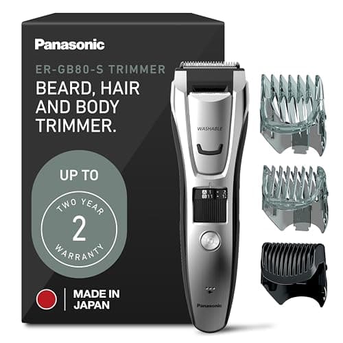 Panasonic Beard, Hair and Body Groomer with 2 Comb Attachments and ...