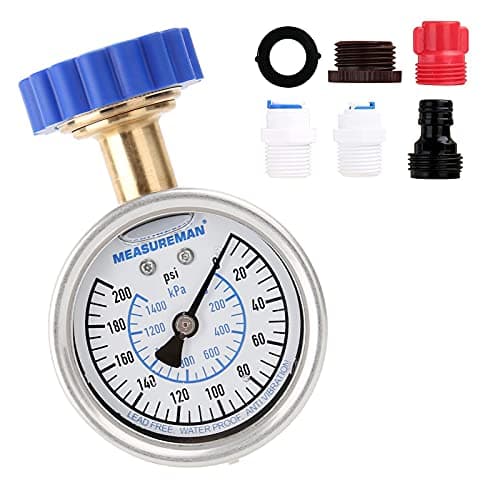 MEASUREMAN 2-1/2 Inch Glycerin Filled Water Pressure Gauge