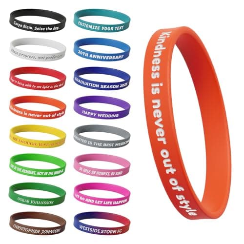 Custom Wristbands Personalized Rubber Bracelet Silicone - Etsy