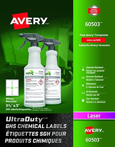 Étiquettes chimiques GHS Avery UltraDuty