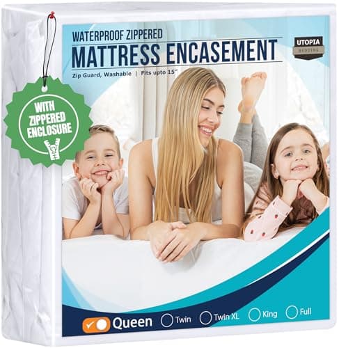 Amazon.com: Utopia Bedding Premium Zippered Mattress Encasement (Fits 6 ...
