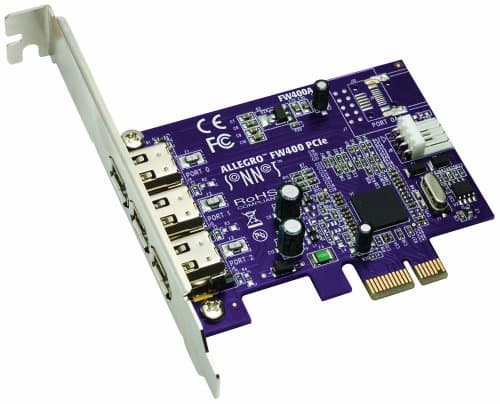 Sonnet FW400AE Allegro 3 Port FireWire 400 PCIe Card FW400A-E