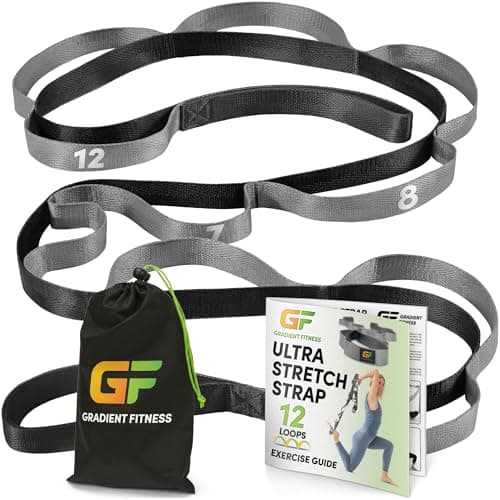 Gradient Fitness Stretching Strap for Physical Therapy, 12 Multi-Loop ...
