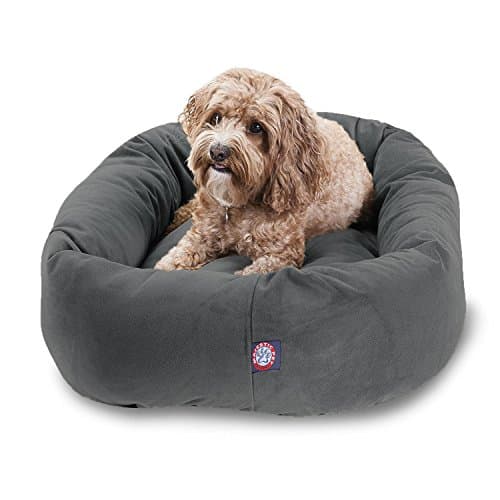 Majestic Pet Suede Bagel Dog Bed