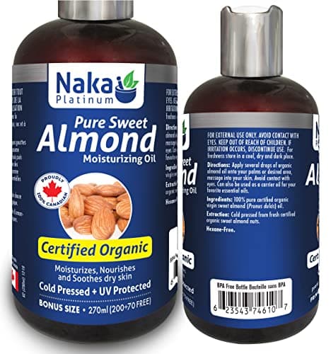 Sweet almond oil unrefined organic carrier cold pressed 100% pure 7 lb buy
