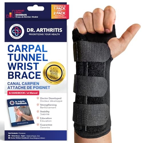 Doctor Arthritis, Carpal Tunnel, Night Wrist Brace, Left, 1 Brace