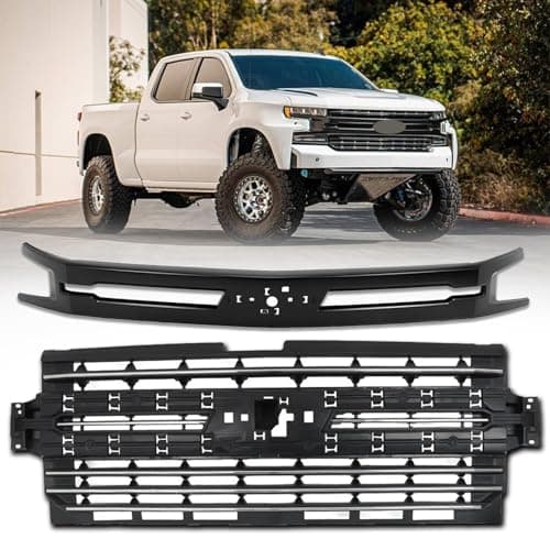 Front Bumper Grille Assembly Kit For 2019-2022 Chevrolet Silverado 1500 ...