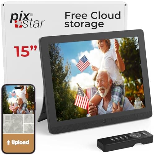Premium 15” Wi-Fi & Cloud Digital Photo Frame – Pix-Star