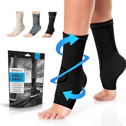 Amazon.com: POWERLIX Ankle Orthopedic Brace Compression Support ...