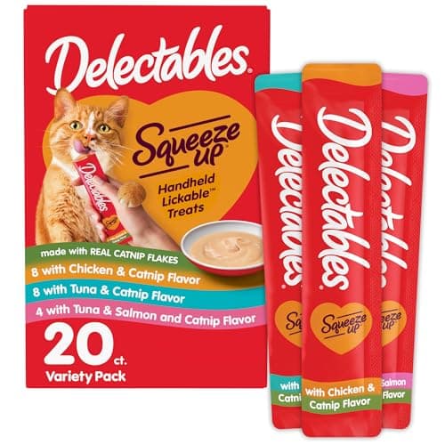HARTZ Delectables Squeeze Up Catnip Flavored Variety Pack Grain-Free ...