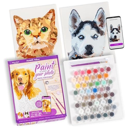 CUSTOM PET Portrait from Photo on Canvas Personalized