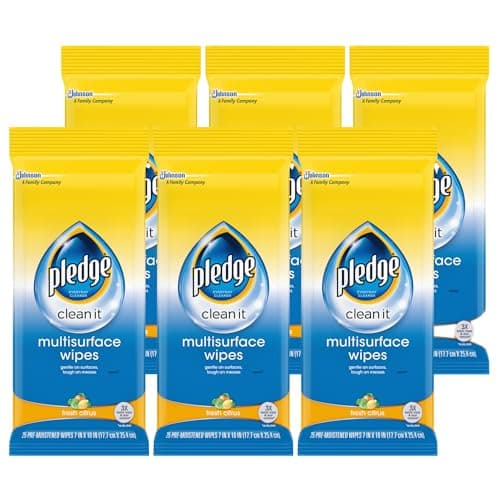Amazon.com: Pledge Multisurface Cleaning Wipes, pH Balanced, Fresh ...