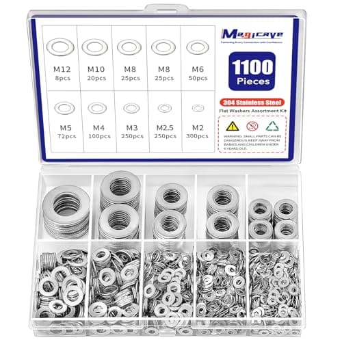 Metric Flat Washers, Class 10.9 Zinc Plated Steel, M4