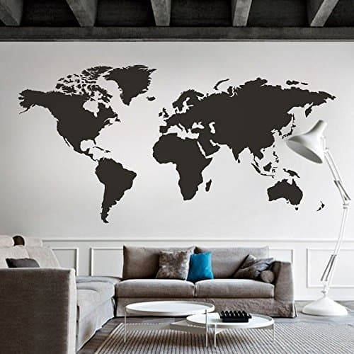 World Map Wall Decal | WallDecals.com