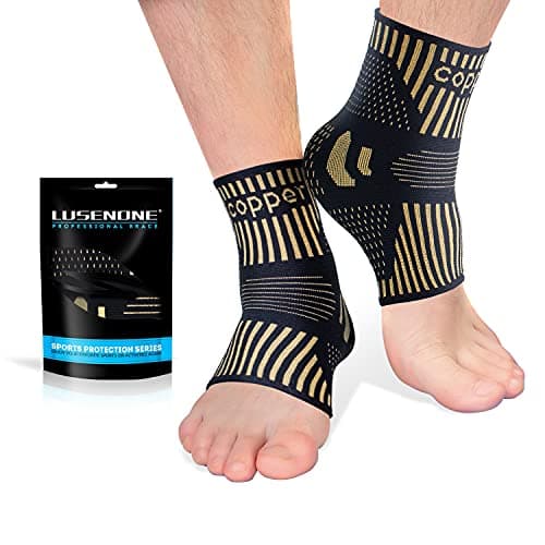 Plantar Fascia Ankle Compression Sleeves - Copper Fit