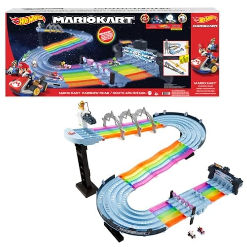 Hot Wheels circuit Rainbow Road Mario Kart