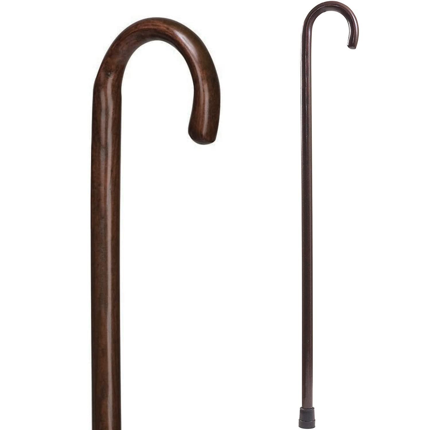 Duro-Med Men's Standard Deluxe Wood Cane, Walnut : Amazon.in: Health ...