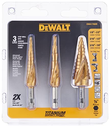 DeWalt Titanium Step Drill Bit Set