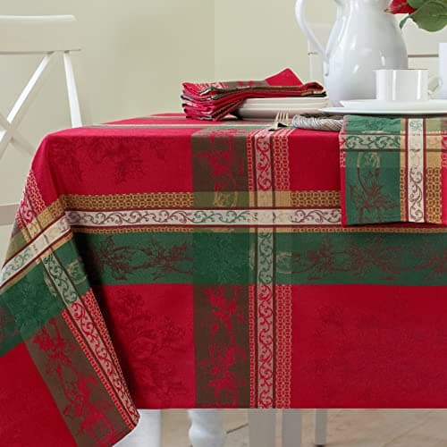 Benson Mills Christmas Plaid Cotton Tablecloth - Best Picks & Reviews by InceptionAI