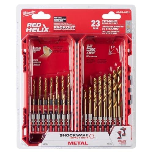 Milwaukee Shockwave Red Helix jeu de forets en cobalt