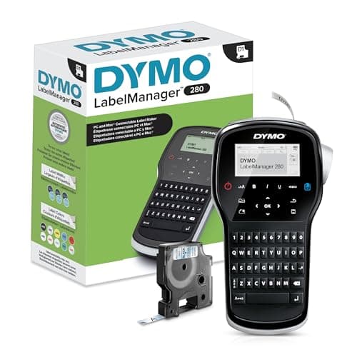 Dymo LabelManager 280 Label Maker | Rechargeable Handheld Label Printer ...