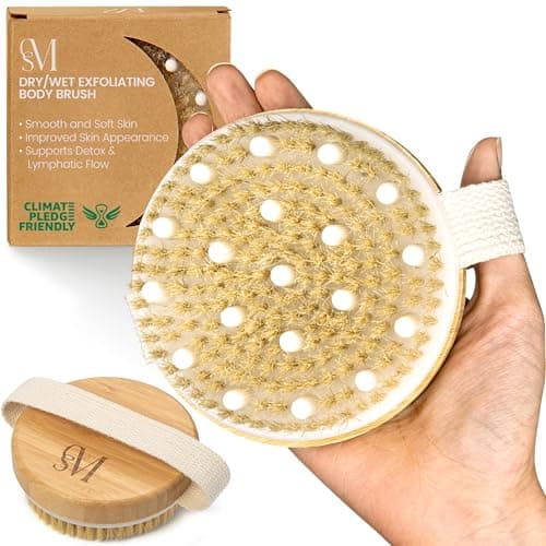 Amazon.com : CSM Dry Body Brush - Natural Bristle Exfoliating ...