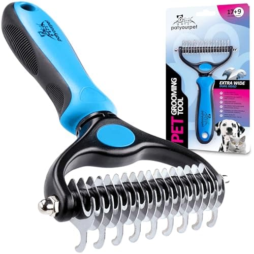Pat Your Pet Deshedding Dog Brush - Double-Sided Pet Brush for Cats and ...