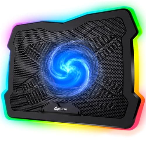 KLIM Ultimate RGB Laptop Cooling Pad 2023 Version USB Powered Cooler ...