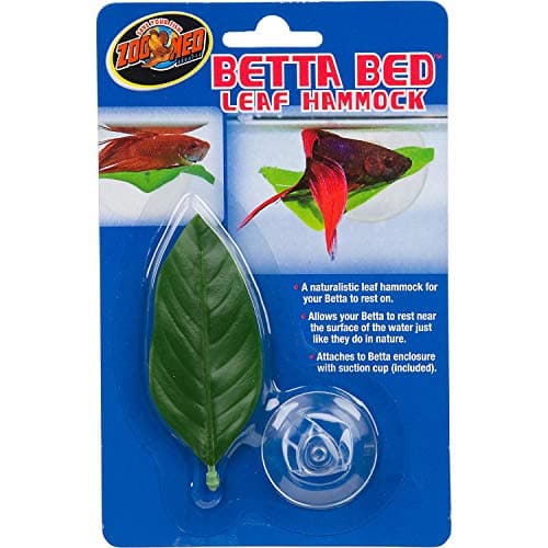 Zoo Med Betta Bed Leaf Hammock for Bettas to Rest On [Habitat, Aquarium ...