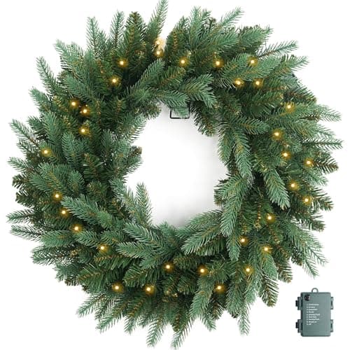 Balsam Hill BH Fraser Fir Pre-Lit Wreath