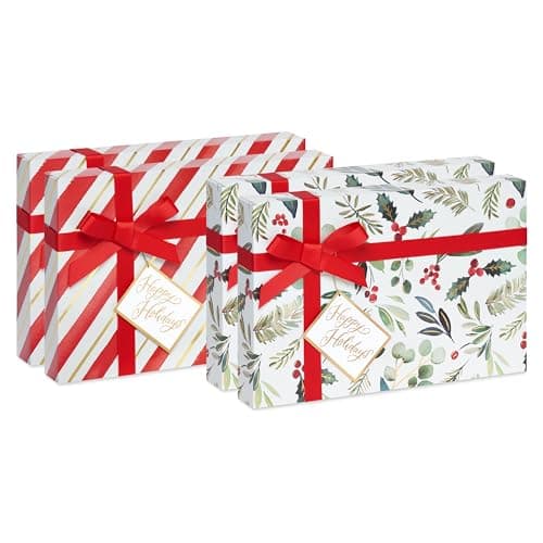 Papyrus Winter Holly Mini Gift Bag & Tissue Set; 6 Gift Bags, 9 Sheets ...