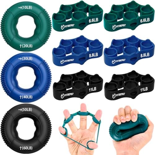 Adjustable Hand Grip Strengthener Workout Kit - FitBeast