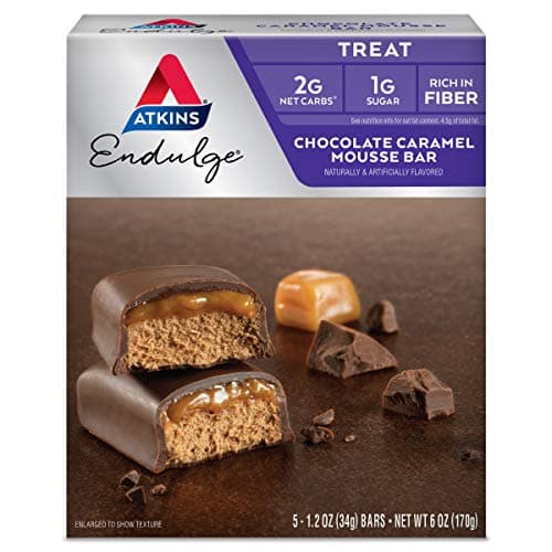 Atkins Endulge Caramel Nut Chew Bar (5x34g) – Love Your Health Australia