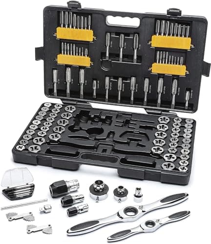 GearWrench 82812 jeu de tarauds et filières à cliquet de 114 pièces