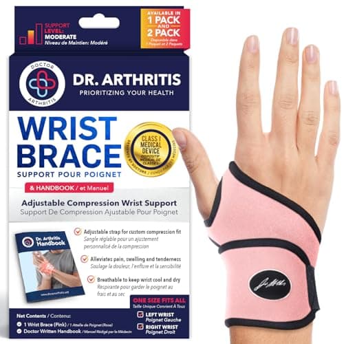 Dr. Arthritis Cotton & Spandex Wrist Brace for Carpal Tunnel Syndrome ...