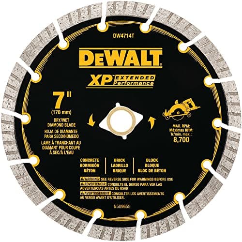DEWALT XP Diamond 4-1/2-in Turbo Rim Diamond Blade, 7/8-in Arbor ...
