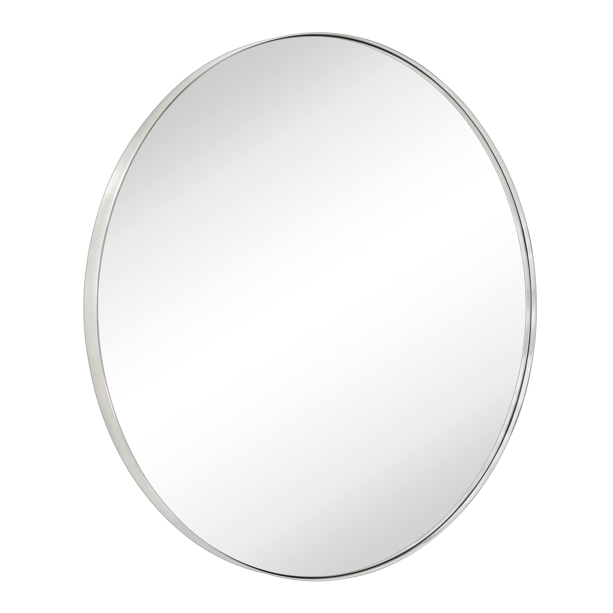 Orion Round Mirror 36-40 inch Diameter Brushed Nickel Chrome