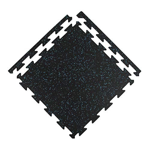 IncStores 8mm Thick Eco-Lock Interlocking Rubber Floor Tiles | Large ...