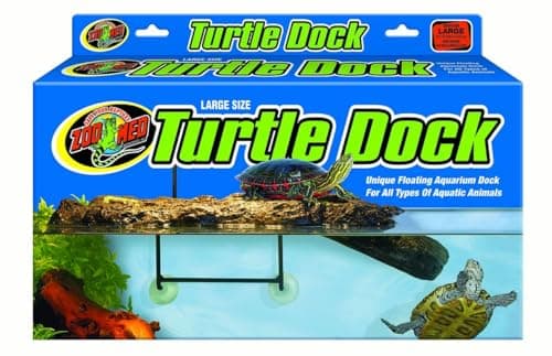 REPTI ZOO Reptile Hide Cave with Heat Storage Basking Platform