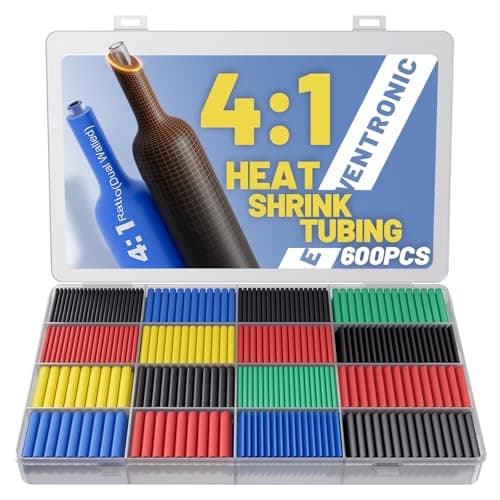 600 Pcs Heat Shrink Tubing Kit - 4:1 R…