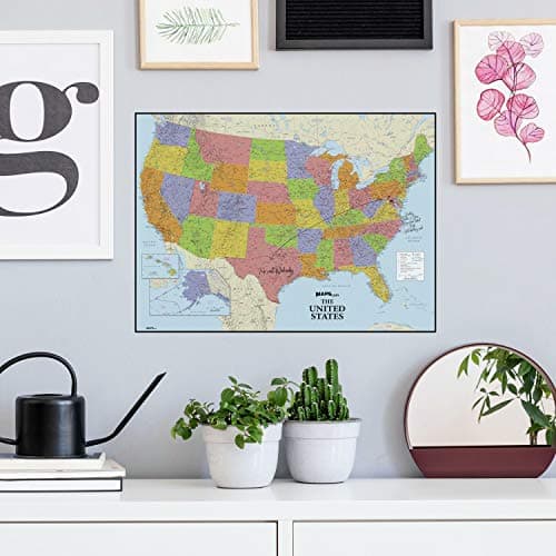 RoomMates World Map Peel and Stick Giant Wall Decals