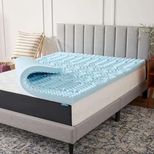 LUCID 3 Inch Gel Memory Foam Mattress Topper