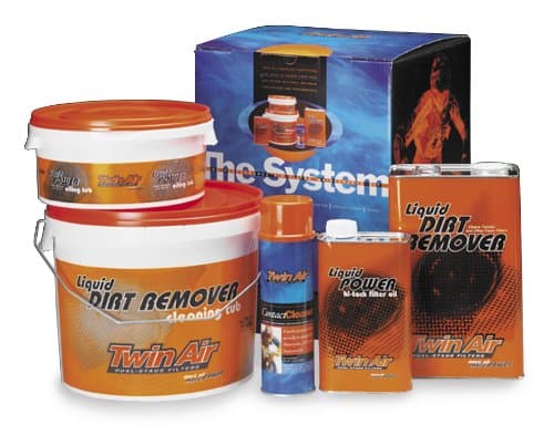 TWIN AIR FILTER CLEANING MAINTENANCE KIT BUCKET TUB OIL LIQUID DIRT REMOVER