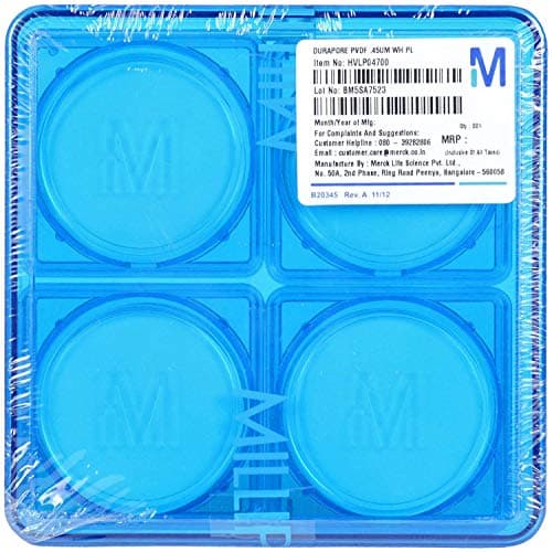Synthetic Filter Disc 100-Pack 47mm PVDF Membrane Filters - 0.22um Pore ...