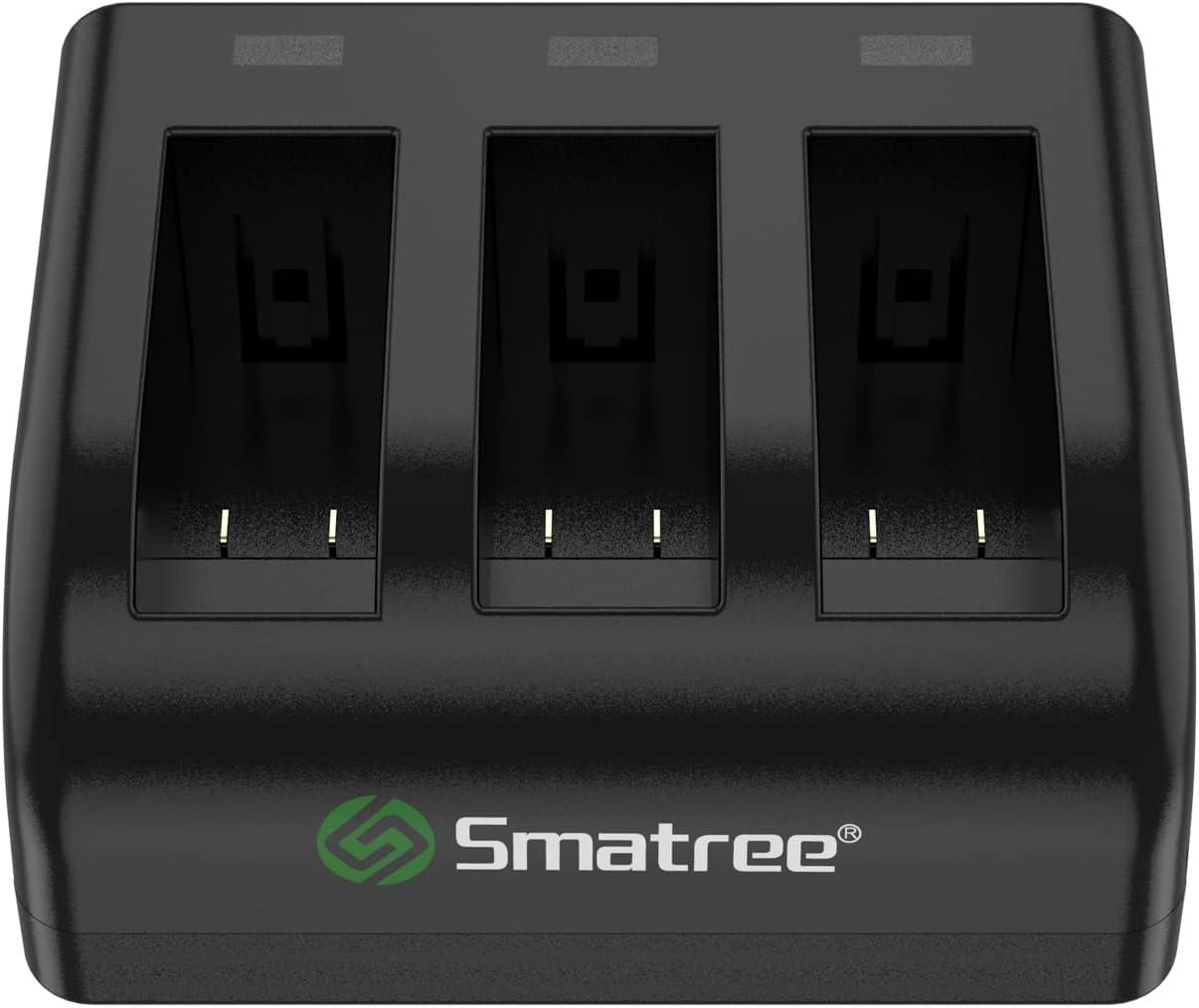 Smatree Chargeur Rapide de Batterie 3 canaux Compatible avec la ...