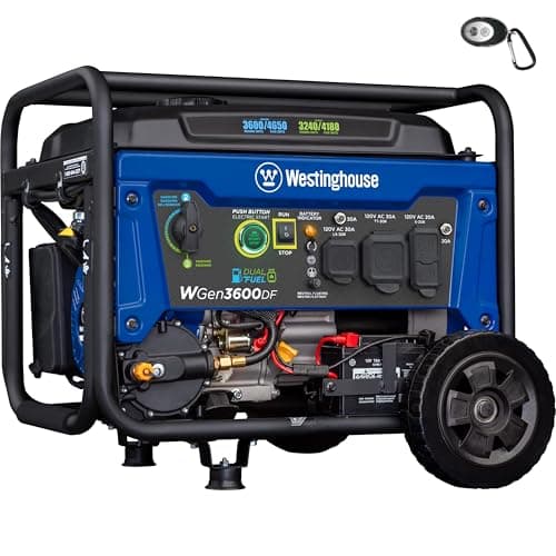 Générateur portable bi-carburant Westinghouse WGen3600DF