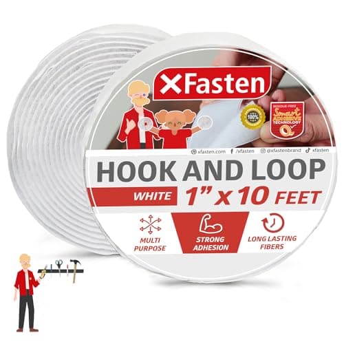 XFasten Double-Sided Adhesive Hook and Loop Tape