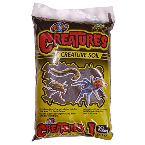 ZOO MED Creatures Soil Reptile Habitat Substrate, 1-qt bag - Chewy.com