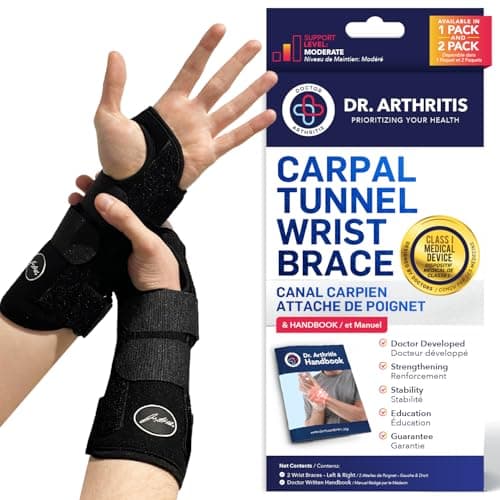 Doctor Arthritis, Carpal Tunnel, Night Wrist Brace, Left, 1 Brace